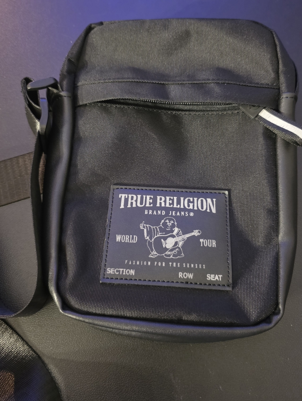 Gently Used True Religion Black Crossbody Shoulder Bag